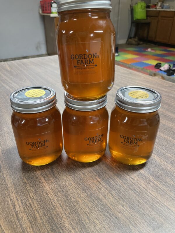 1.25+ lb Mason Jar of Local Raw Honey